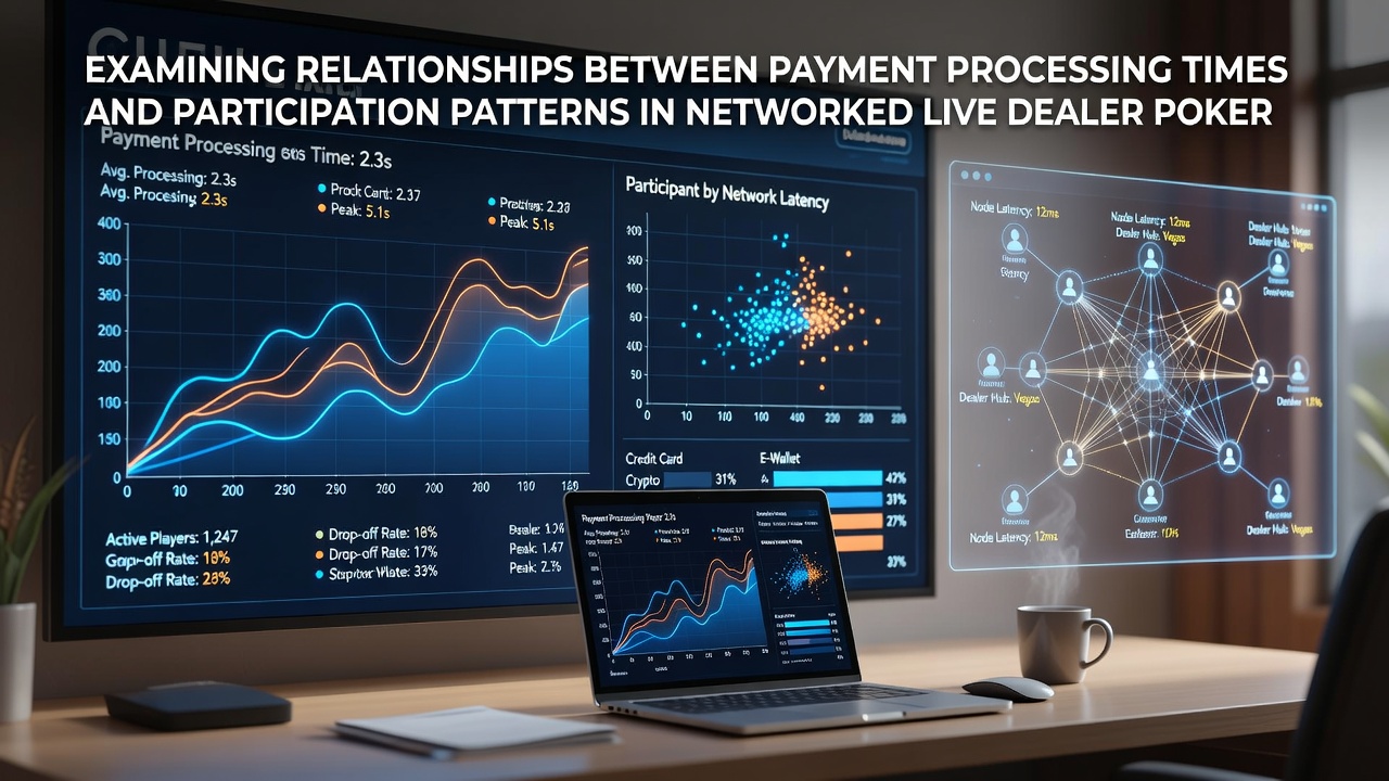 Examining Relationships Between Payment Processing Times and Participation Patterns in Networked Live Dealer Poker